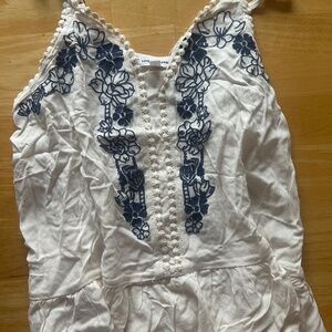 Love on a Hanger Embroidered Cami Title: Love on a Hanger White Embroidered Cami